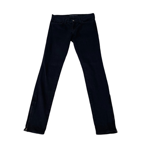 J. Brand Black Skinny Jeans with Zip Up Ankle Style - Picture 6 of 12